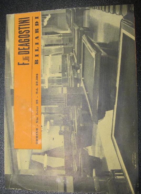 F.lli Deagostini, Torino. Biliardi - copertina