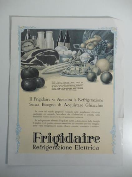 Frigidaire. Refrigerazione elettrica - copertina