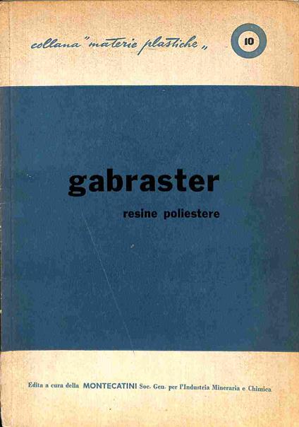 Gabraster resine poliestere (catalogo) - copertina