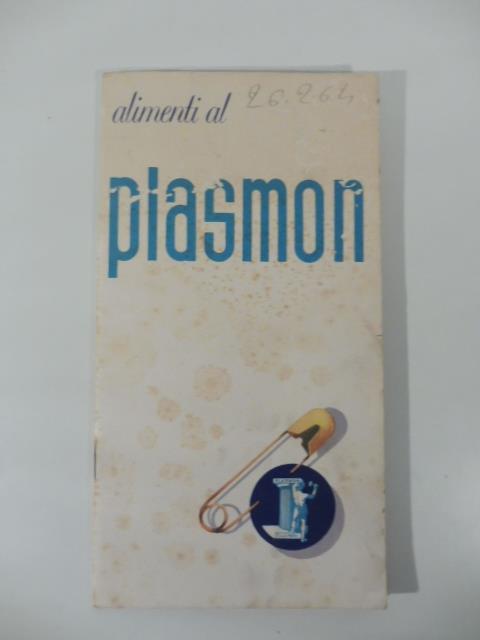 Alimenti al Plasmon. (Pieghevole pubblicitario) - copertina