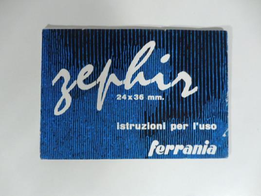 Zephir. Istruzioni per l'uso Ferrania - copertina