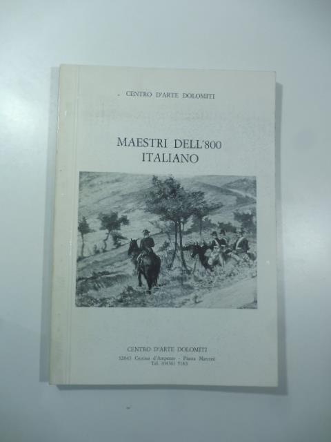 Centro d'Arte Dolomiti. Maestri dell'800 italiano - copertina