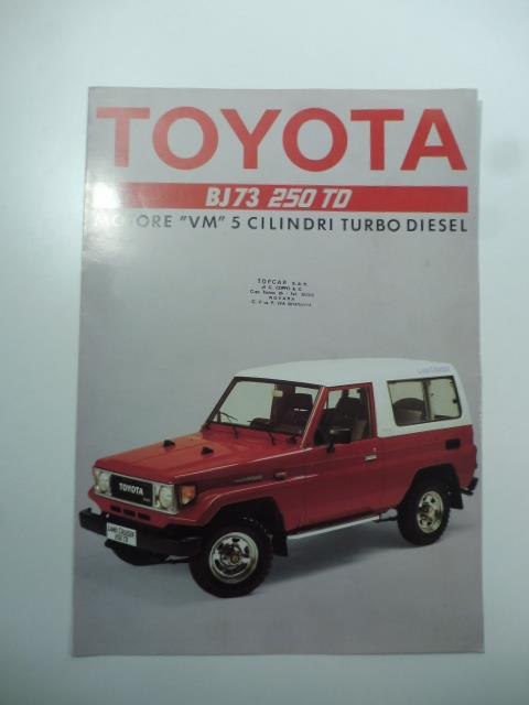 Toyota BJ73 250 TD - pieghevole pubblicitario - copertina