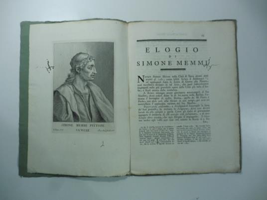 Elogio di Simone Memmi - copertina