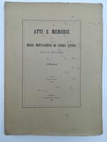 Atti e Memorie della Regia Deputazione di Storia patria per le provincie di Romagna. Anno terzo