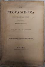 La Nuova Scienza. Rivista dell'Istruzione superiore, anno I, fascicolo III, luglio-agosto-settembre 1884