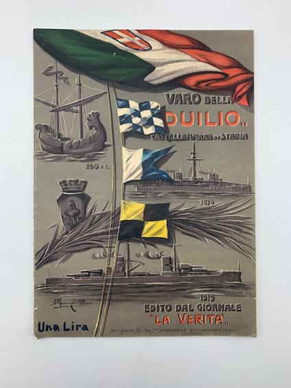 Il varo della Duilio nelle R. Cantiere di Castellammare di Stabia. Ricordo del giornale La verita' diretto da Luigi Morfino - copertina