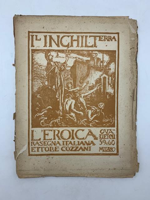 L' Inghilterra. L' Eroica. Rassegna italiana. Quaderni 59 e 60 - copertina