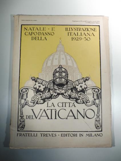 Natale e Capodanno della Illustrazione italiana 1929-30. La citta' del Vaticano - copertina