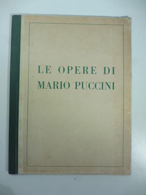 Galleria Pesaro, Milano, maggio 1931. Le opere di Mario Puccini - copertina