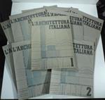 L' architettura italiana. Periodico mensile di architettura tecnica. Annata completa di 12 numeri 1934