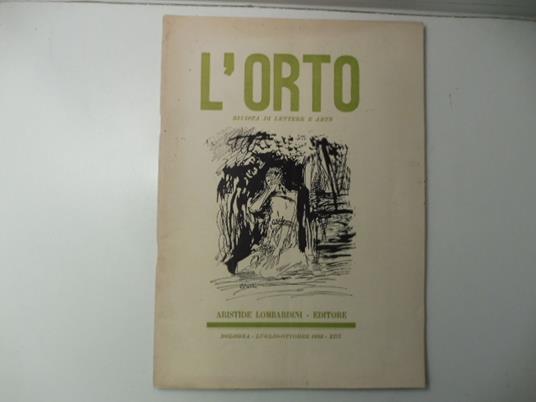 L' Orto. Rivista di lettere e arte. Anno V. N. 4 - 5. Luglio - Ottobre 1935 - copertina