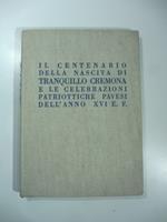 Il centenario della nascita di Tranquillo Cremona e le celebrazioni patriottiche pavesi dell'anno XVI