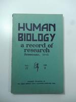 Human biology. A record of research, February 1945, vol. 17, n. 1