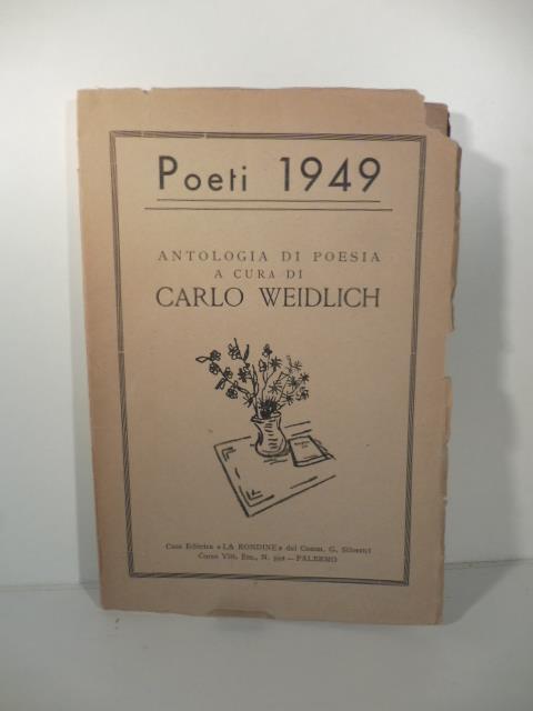 Poeti 1949. Antologia di poesia a cura di Carlo Weidlich - copertina