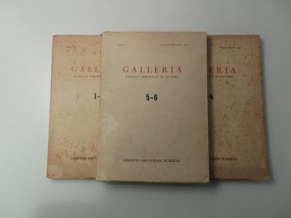 Galleria. Rassegna bimestrale di cultura. 1-2 3-4 5-6 - copertina