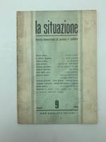 La situazione. Rivista bimestrale di poesia e cultura, numero 9, maggio 1959