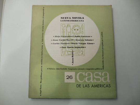 Casa de Las Americas, 26, octubre-noviembre 1964. Nueva novela latinoamericana - copertina