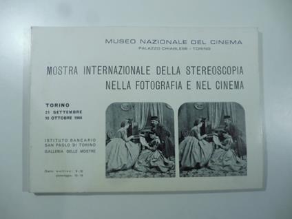 Museo nazionale del cinema. Mostra internazionale della stereoscopia nella fotografia e nel cinema - copertina