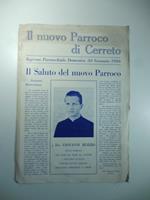 Il nuovo Parroco di Cerreto. Ingresso parrocchiale domenica 30 gennaio 1966