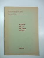 Societa' studentesca di Storia. Opuscoli di scuola attiva, n. 5. L'Italia della vittoria 1915-1918