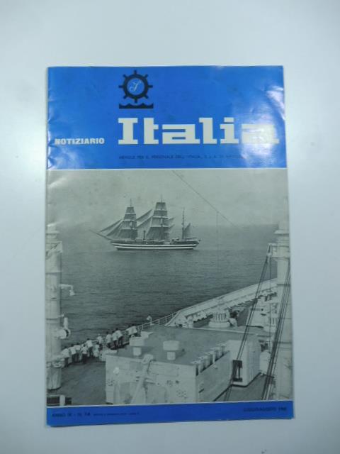 Notiziario Italia. Mensile per il personale dell'Italia s.p.a. di navigazione, luglio-agosto 1968 - copertina