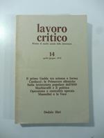 Lavoro critico. Rivista di analisi sociale della letteratura. 14. Aprile/giugno 1978