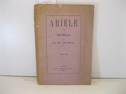 Ariele. Novella - G. Battista Intra - copertina