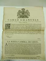 CARLO EMANUELE... Ci e' stato rappresentato per parte della Compagnia dei Bombisti del Battaglione Artiglieria che godendo gia' il luogotenente Gaetano Rovero il privilegio di tener e far tirar giochi di fuoco ... nella presente citta' e suoi borghi