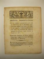 Bre'ves observations sur les relations commerciales de la ville de Hambourg avec la Re'publique francais par rapport au Traite' de 1769, et par rapport a' l?adhe'sion faite par la dite ville a' la proposition du Corps le'gislatif du 24 fe'vrier 1792