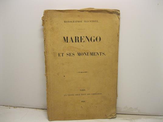 MARENGO et ses monuments - copertina