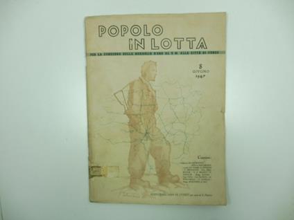 Popolo in lotta. Per la consegna della medaglia d'oro. 8 giugno 1947. Edito dall'Anpi di Cuneo per cura di L. Ferrero. 8 giugno 1947 - copertina