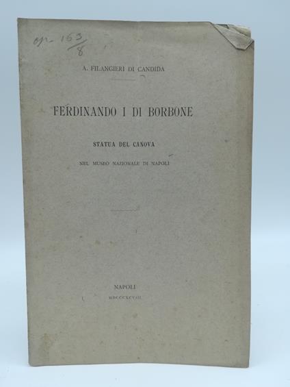 Ferdinando I di Borbone statua del Canova nel Museo Nazionale di Napoli - copertina