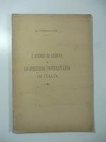 L' Ateneo di Genova e la questione universitaria in Italia. Discorso