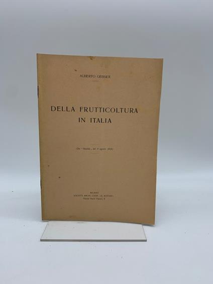 Della frutticoltura in Italia - copertina