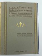 Vendita della Galleria d'Arte Moderna di Augusto Jandolo di Roma e di altro distinto collezionista. Quadri, bozzetti, acquerelli, acqueforti, disegni, pastelli