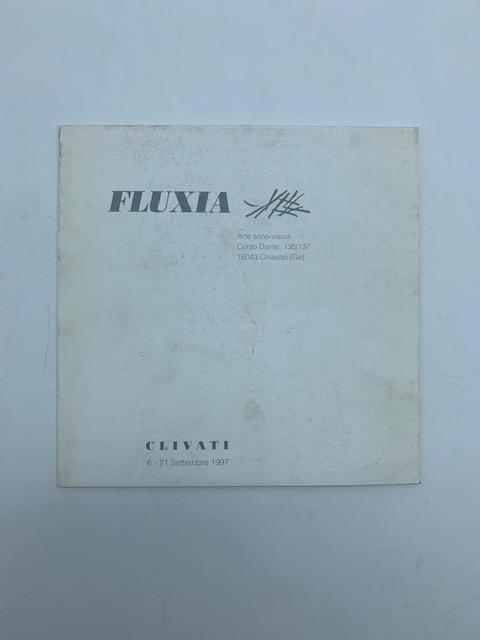 Guglielmo Clivati. Fluxia, Chiavari. Pieghevole d'invito alla mostra - copertina