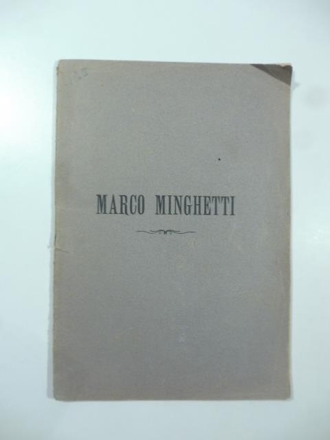 Marco Minghetti - copertina