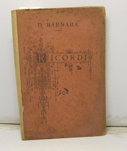 Da 17 marzo a 14 ottobre 1848. Ricordi dell'avvocato Domenico Barnaba - copertina