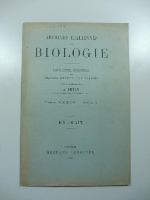 L' etude quantitative des organismes et les indices de variabilite', de variation, de frequence, de deviation et d'isolement - copertina