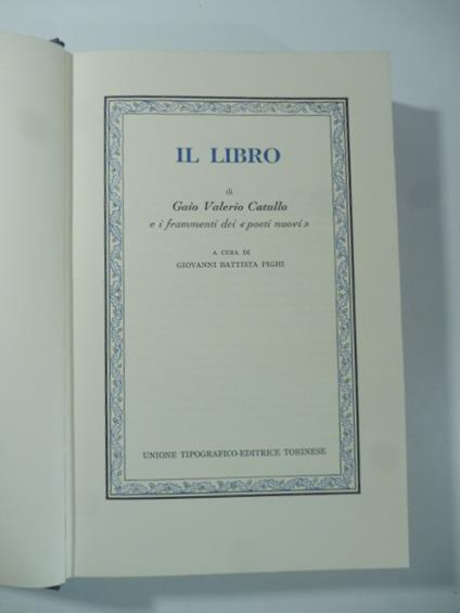 Il Libro e i Frammenti dei 'Poeti nuovi' - copertina