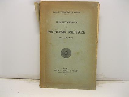 Il mezzogiorno nel problema militare dello Stato - copertina