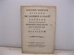 Iohanni Ossunae hispano de laudibus D. Ignati Loyolae apprime disserenti Ferdinandus Maria Riccius grati et obsequentis animi ergo alcaicum