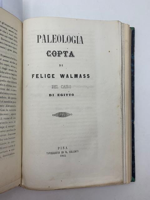 Paleologia copta - copertina