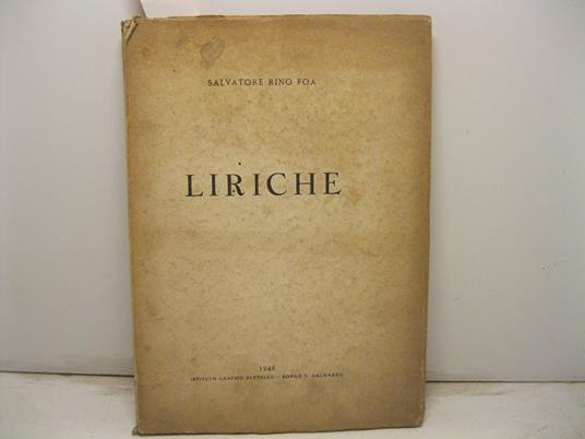 Liriche - copertina