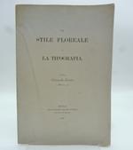 Lo stile floreale e la tipografia. Nozze Codronchi - Licastro 3 settembre 1900