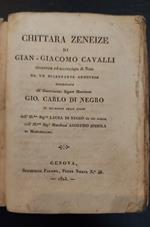 Chittara zeneize...ricorretta ed accresciuta di note di un dilettante genovese