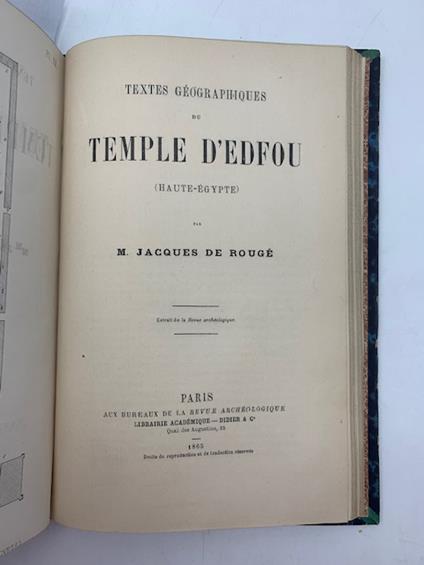 Textes geographiques du temple d'Edfou (Haute-Egypte) - copertina