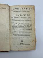 Dictionnaire geographique-portatif ou description des royaumes, provinces, villes traduit de l'anglois nouvelle edition