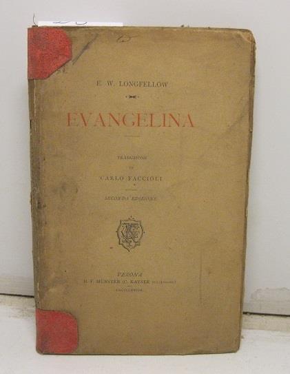 Evangelina. Traduzione di Carlo Faccioli. Seconda edizione - copertina